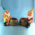 Dekorative Garten Gnome Dekoration Polyresin Zwerg Blumentopf